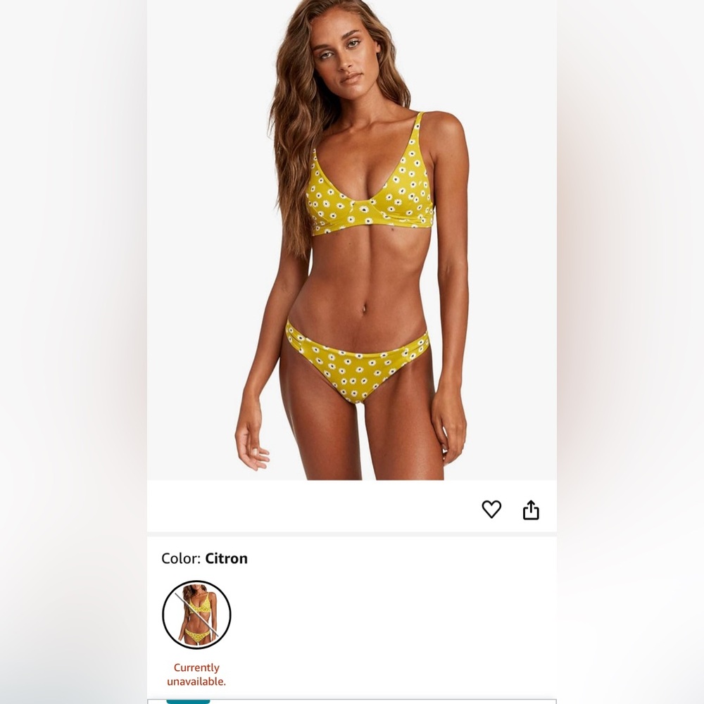 🔥NWOT RVCA DAIZY Swim Top